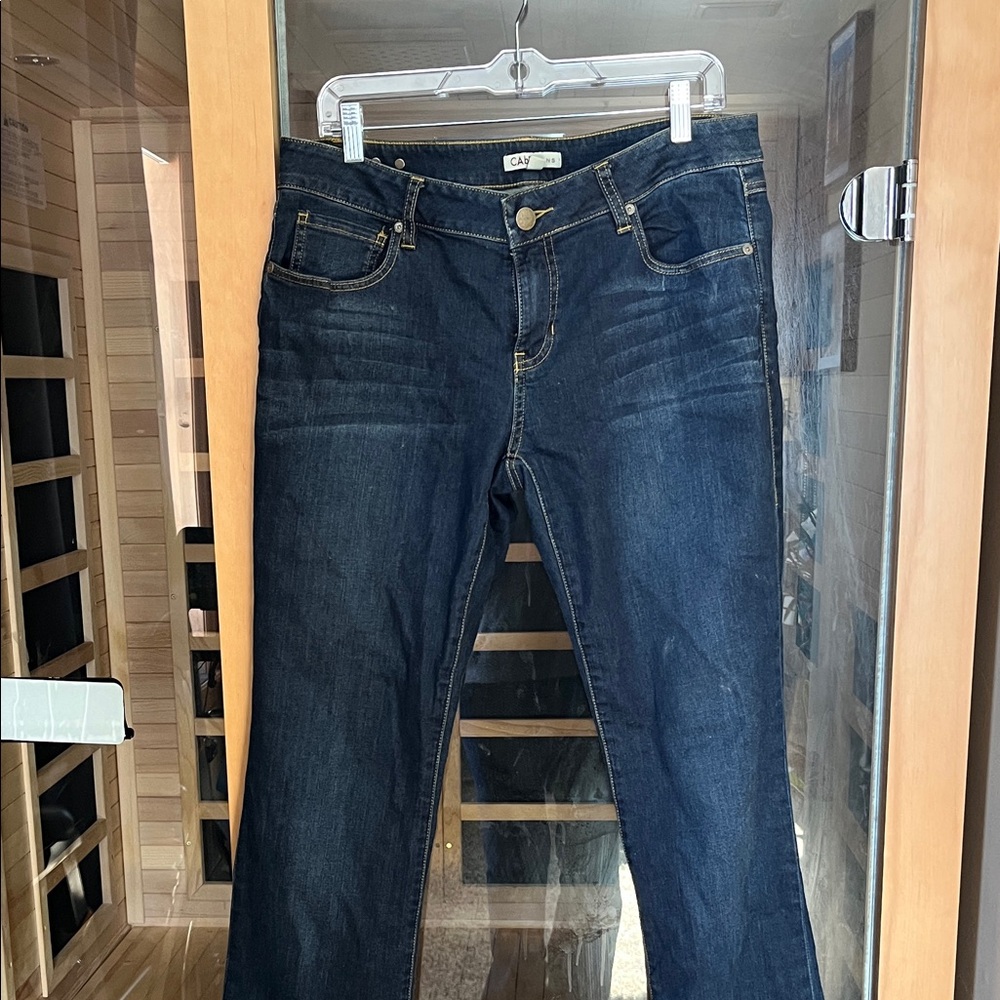 CAbi Women's Dark Blue Straight Leg Jeans